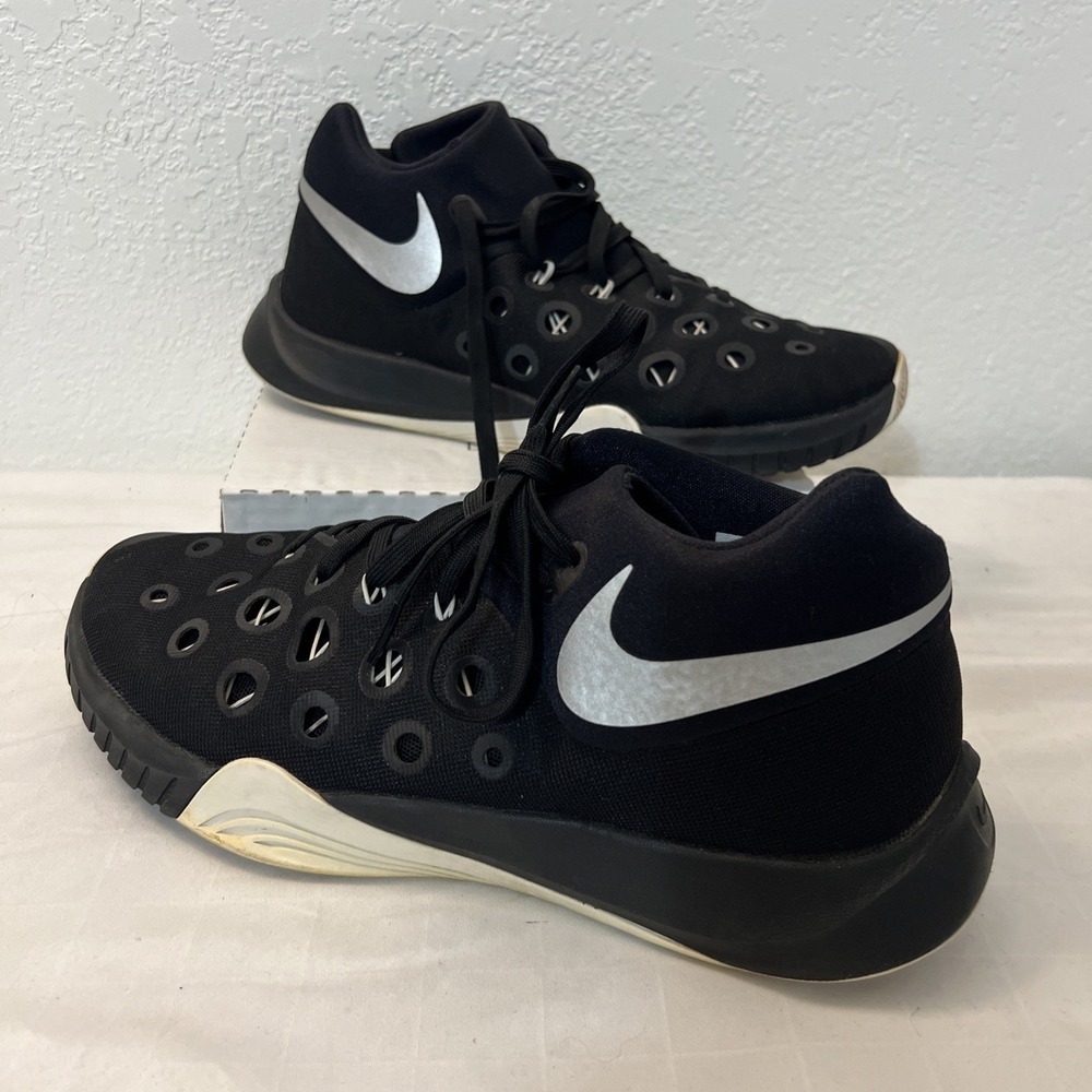 Mens‎ Nike Zoom HyperQuickness Basketball Sneakers US Size 11.5 Black 749883-001